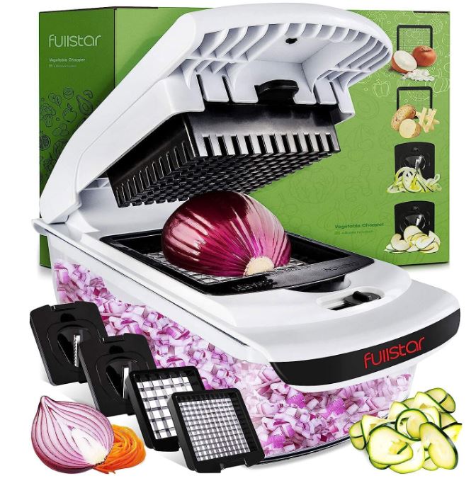 Fullstar vegetable chopper spiralizer slicer