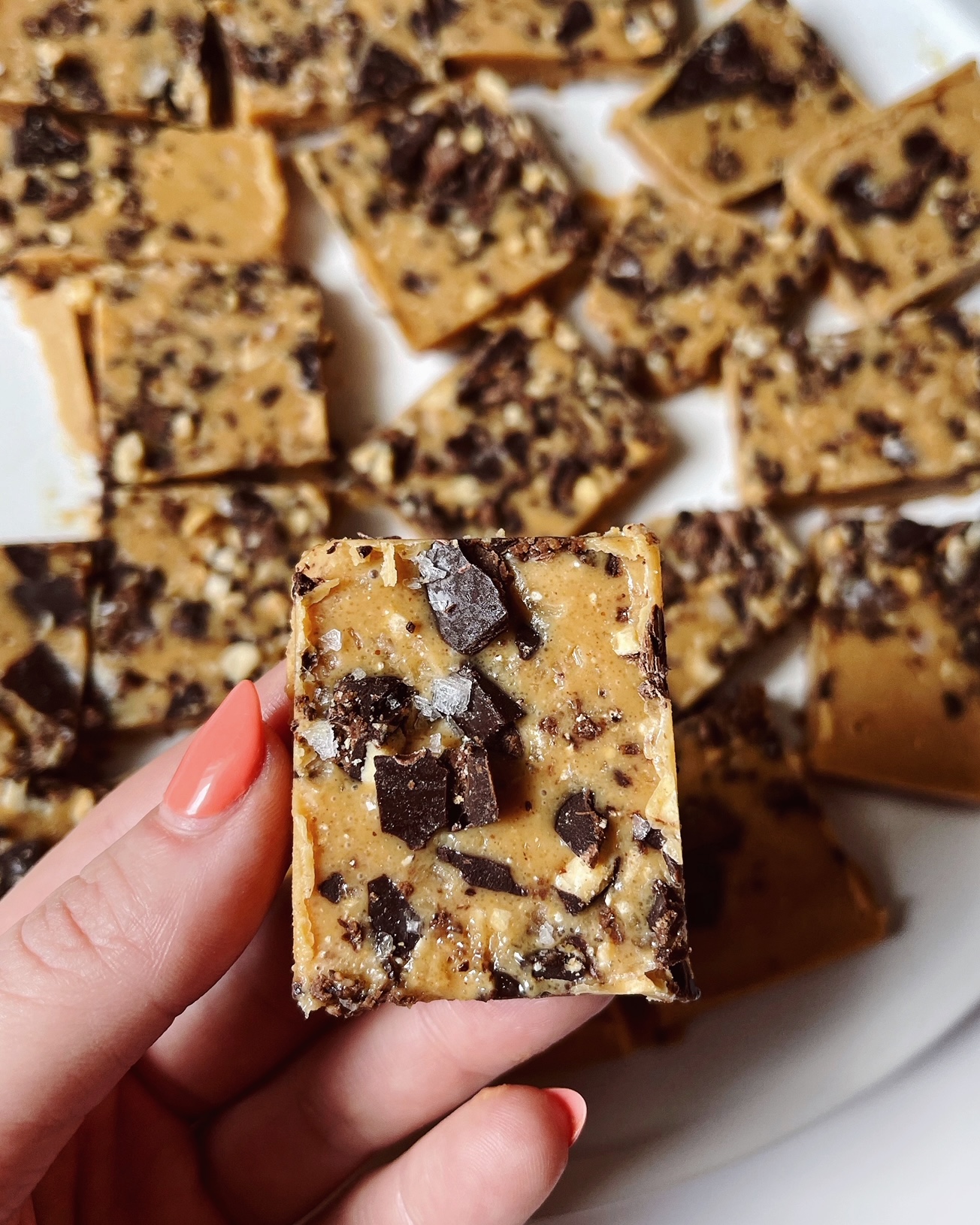 Keto Chocolate Peanut Butter Fudge Bars