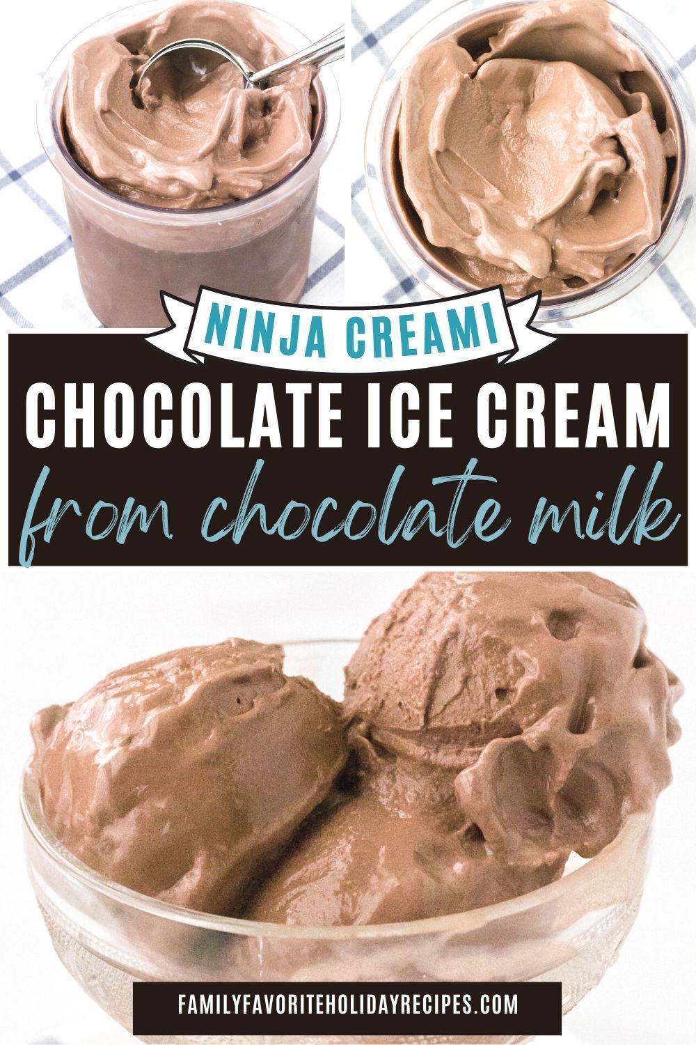 Ninja Creami Chocolate Ice Cream From Chocolate Milk