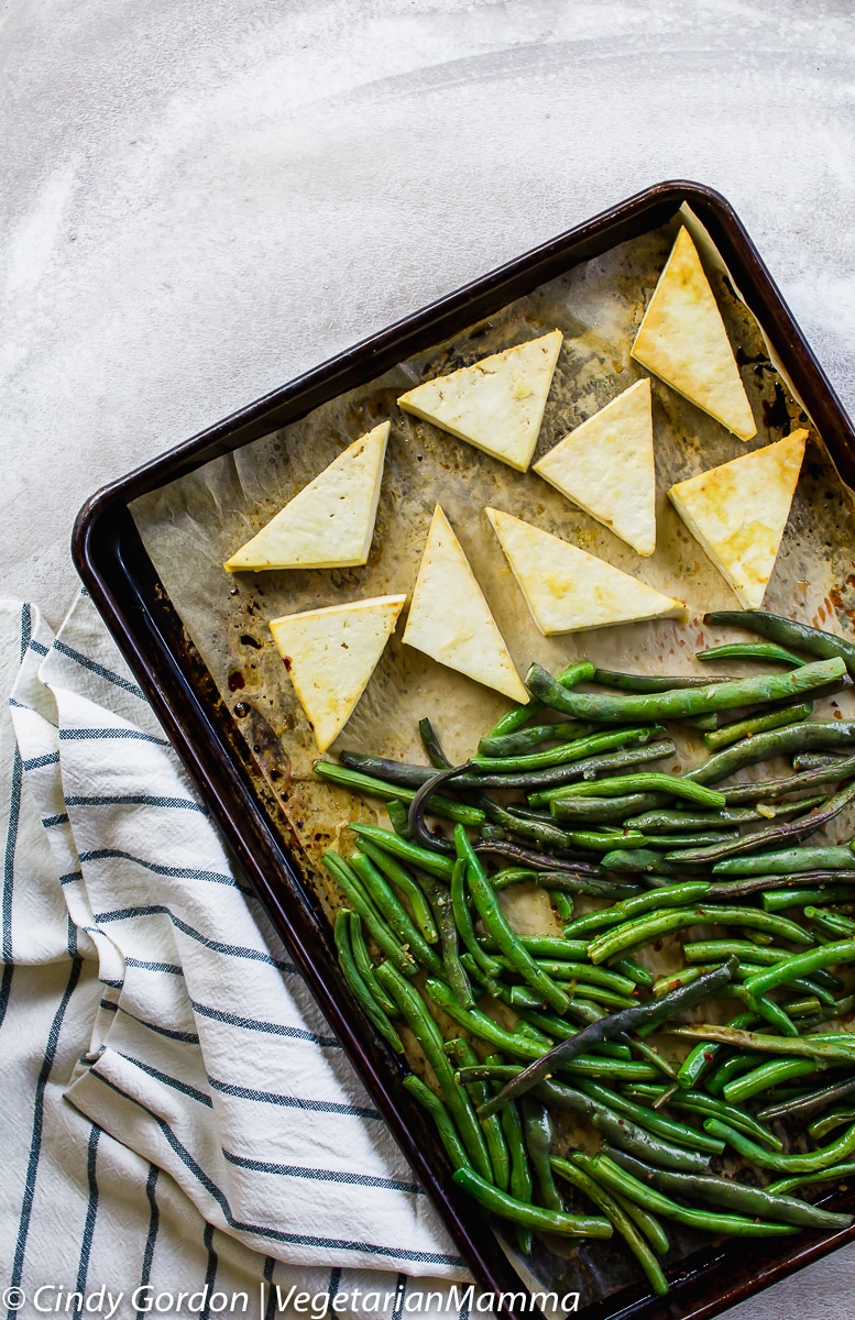 Sheet Pan Lemon Tofu And Beans Featuring The Ez Tofu Press