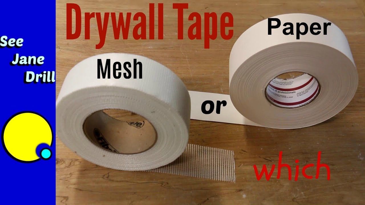 Adhesive Drywall Tape Vs Paper