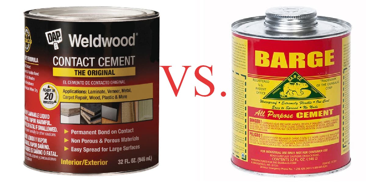 Barge Cement Vs Contact Cement