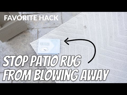 How To Keep Your Outdoor Rug From Blowing Away